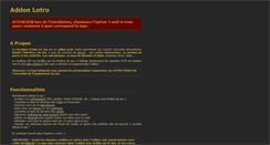 Desktop Screenshot of addon-lotro.fr